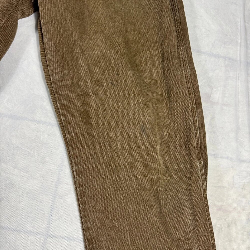 Dickies Men's Carpenter Duck Pants Brown Relaxed Fit Straight Leg Workwear 36x34 - Picture 7 of 12